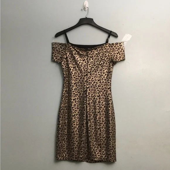 GUESS Tan Bodycon Mini Dress for Night Out - Picture 6 of 15